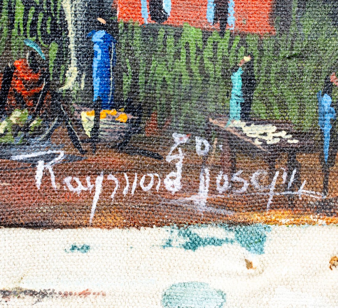 Raymond Joseph (Haiti,b 1964) oil painting - 4