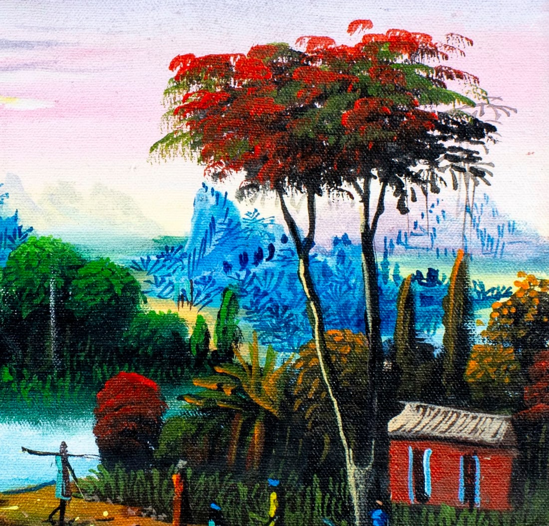 Raymond Joseph (Haiti,b 1964) oil painting - 7