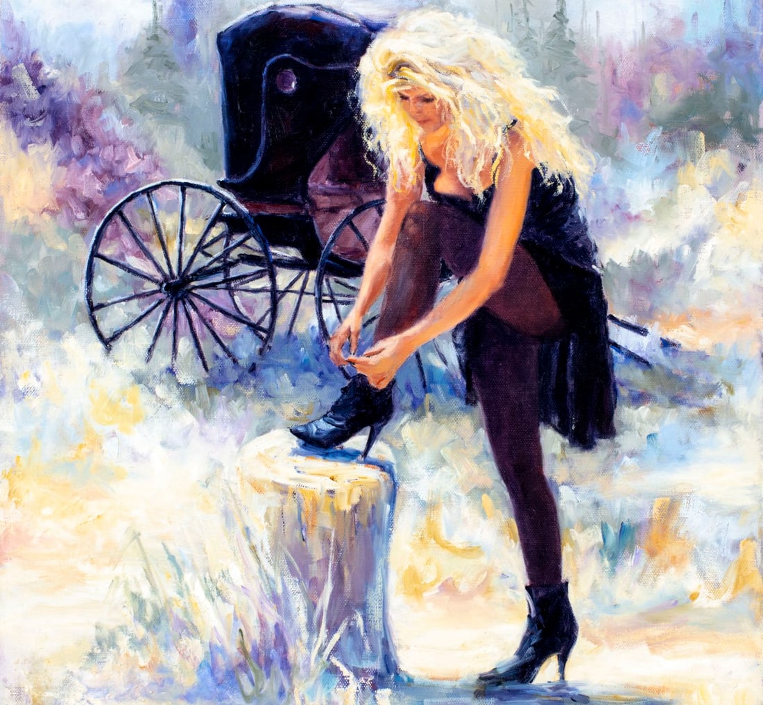 Margo Petterson (CA,b 1944) oil painting - 4