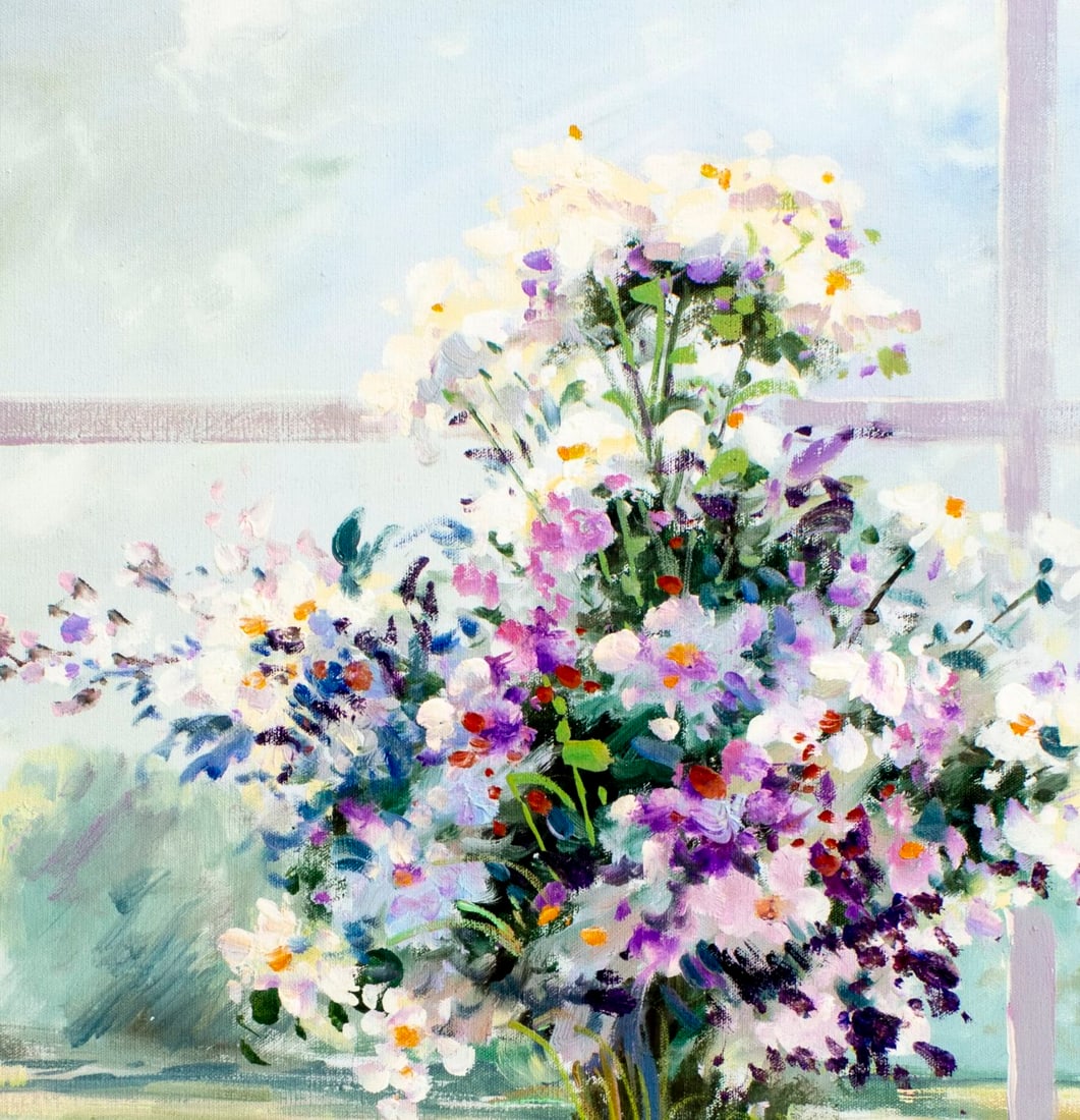 Robert Lui (Vietnam,NY,b 1951) oil painting - 7