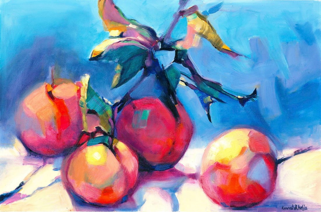 Alina Kvaratshelia (Ukraine,20/21C) oil painting (1 of 12)