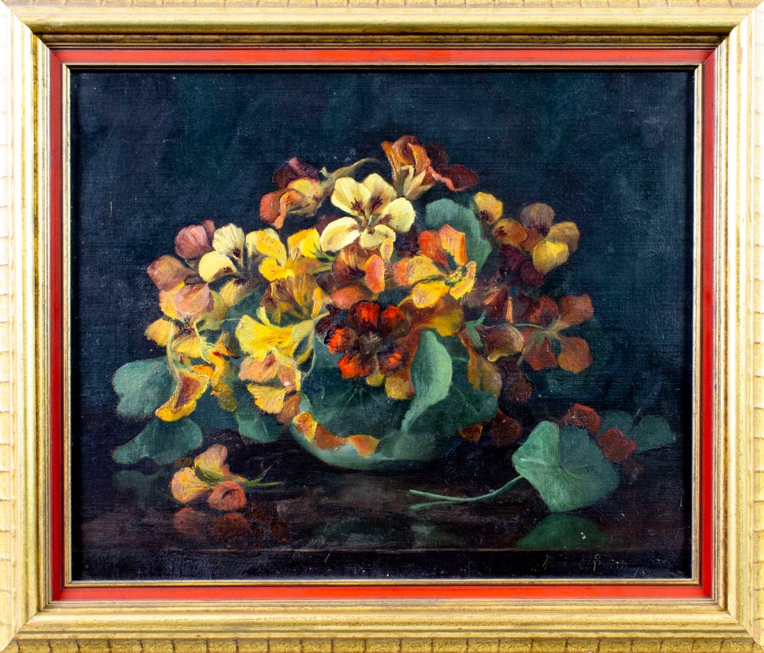 Minnie Rankin Wyman (NY,DC,1871-1963) oil painting antique - 3