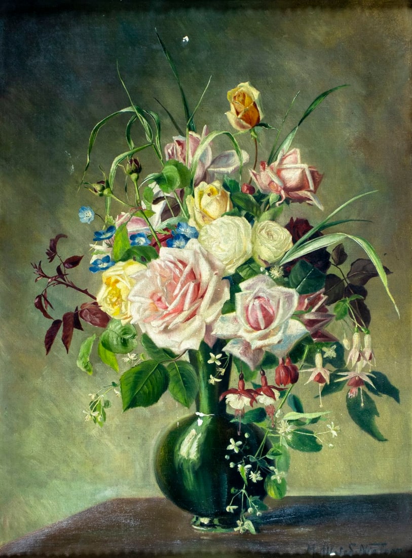 M Nielsen (Denmark,ealy 20C) oil painting (1 of 13)