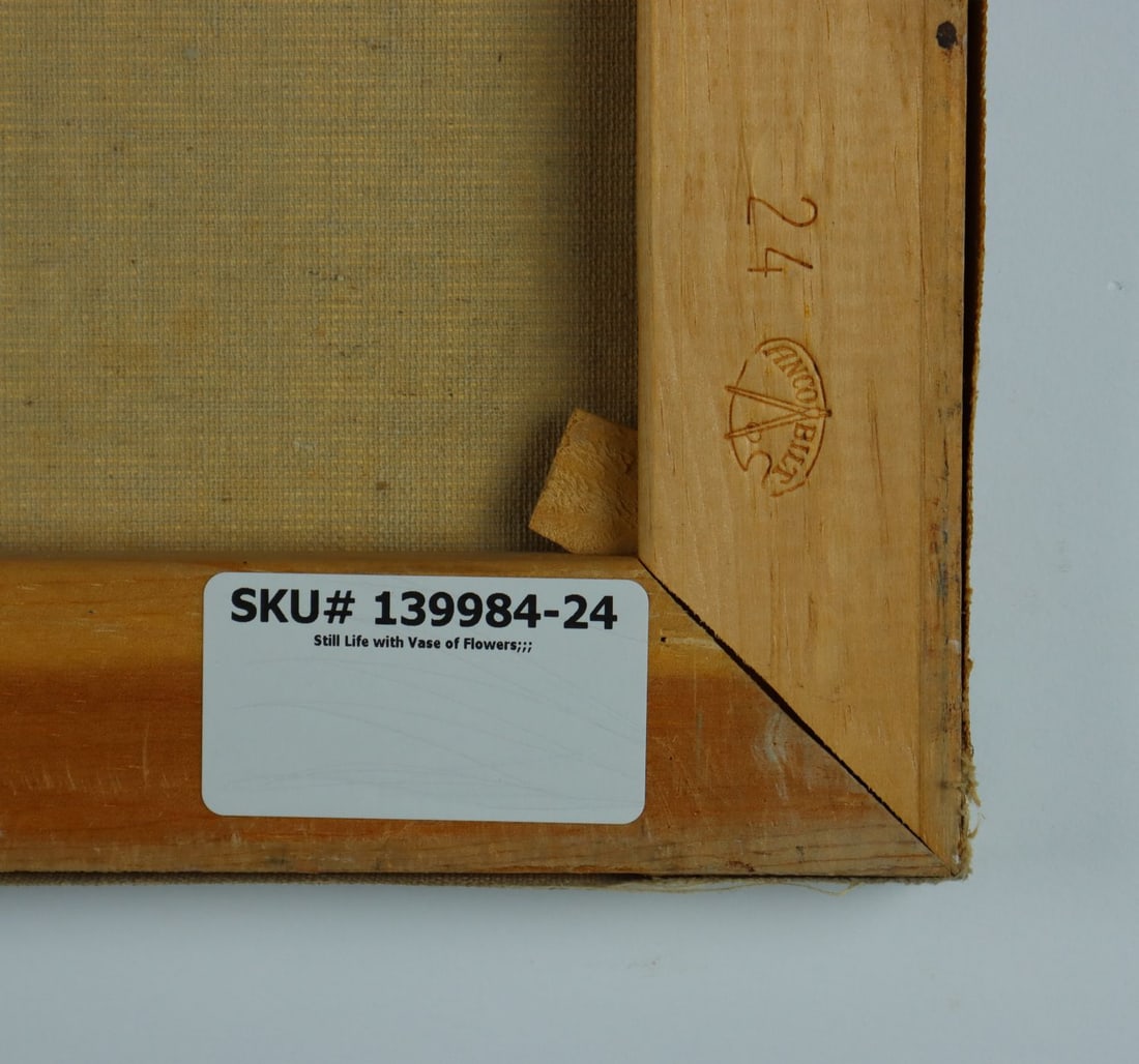 Vintage 20C European oil painting signed - 11