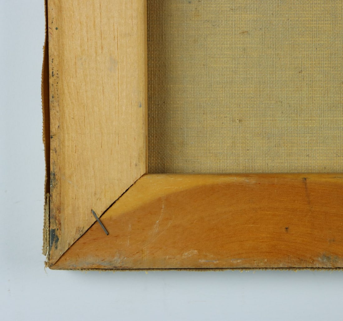 Vintage 20C European oil painting signed - 12