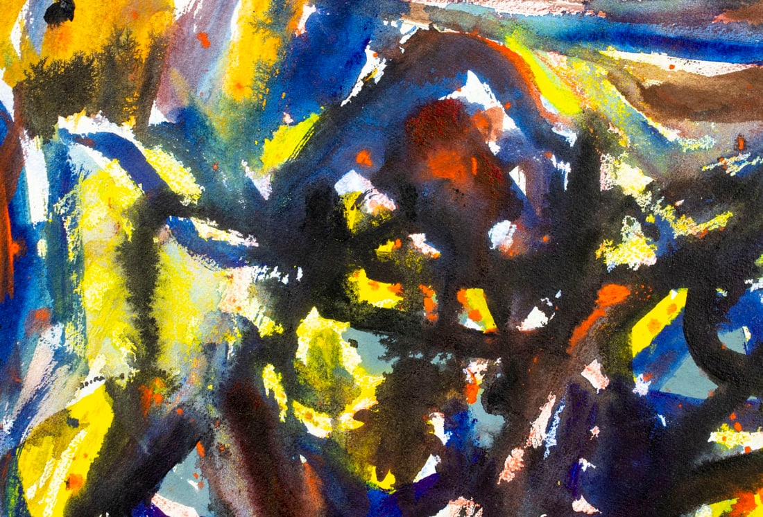 Martin Rosenthal (NY,MA,1899-1974) watercolor painting - 4