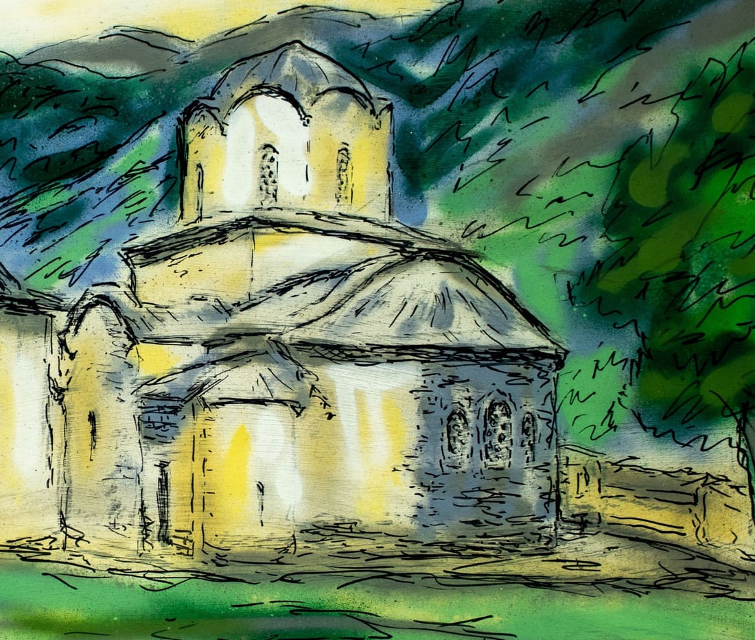 Evelyn Metzger (NY,Brazil,1911-2007) acrylic painting - 7