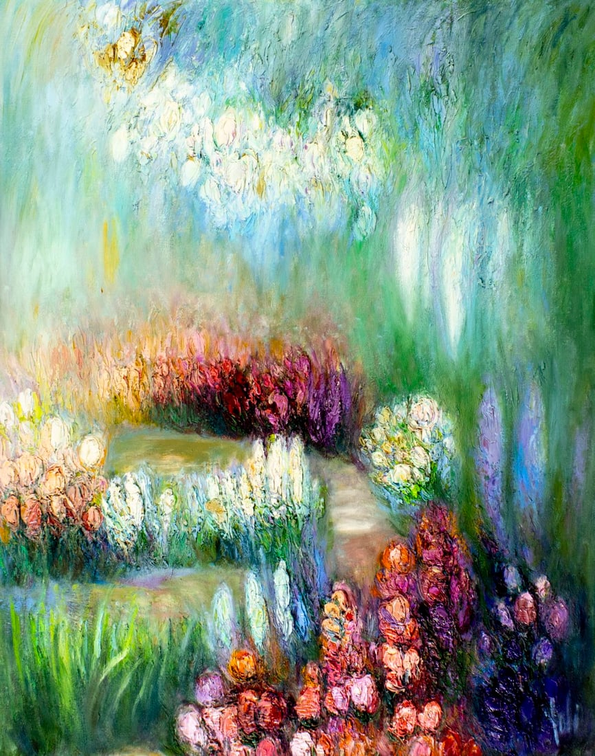 Yolanda Razzeto (Peru,1948-?) oil painting (1 of 13)