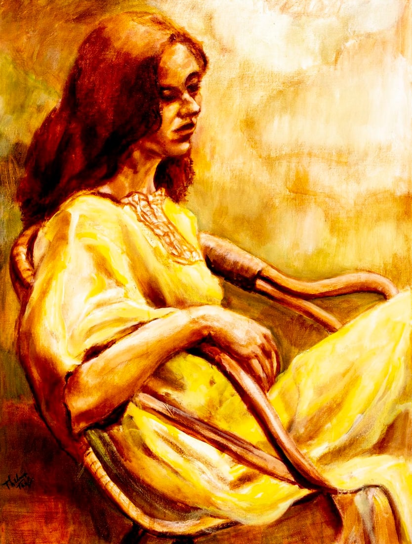 Thelma Thal (NY,1903-2001) oil painting (1 of 15)