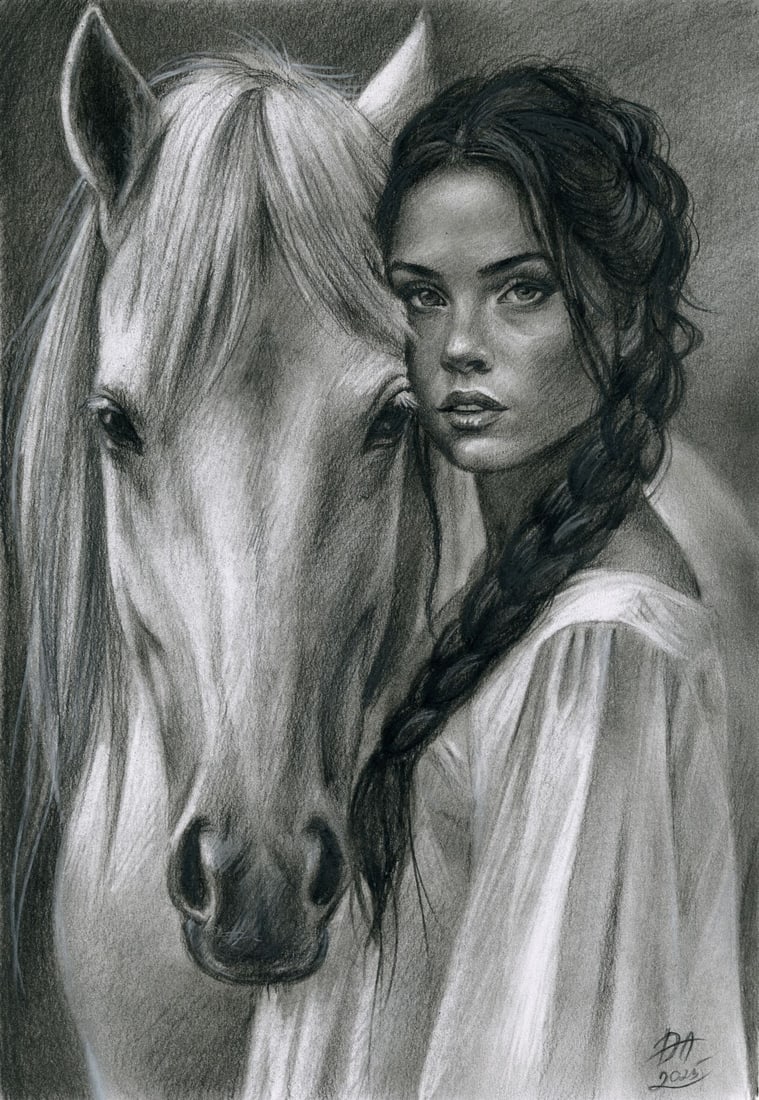 Olena Dmytrazh (Ukraine,b 1989) pastel painting (1 of 13)