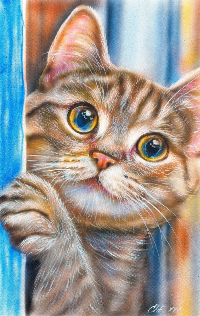 Evgeniy Chunikhin (Ukraine,b 1976) acrylic painting (1 of 13)