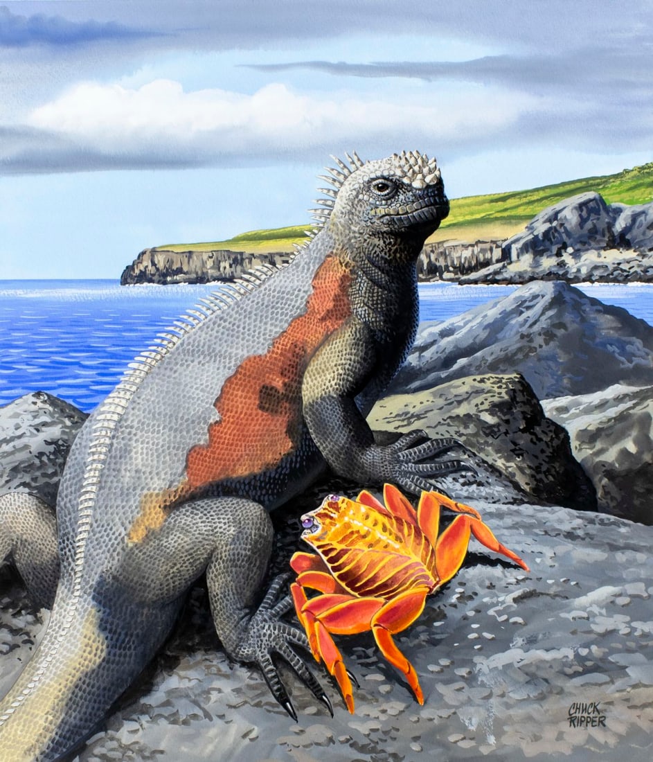 Chuck Ripper (WV,PA,1929-2019) gouache painting (1 of 13)