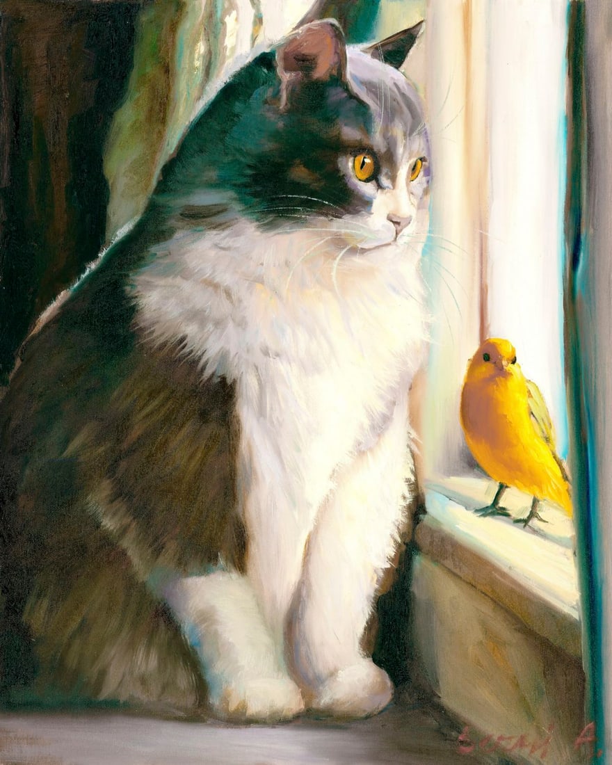 Alex Siryi (Ukraine,b 1997) oil painting (1 of 13)