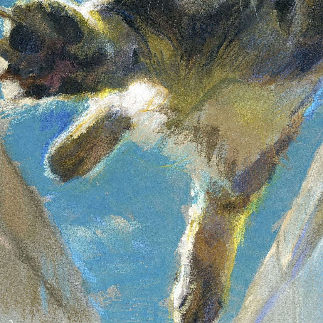 Zoya Grechanyuk (Ukraine,b 1977) mixed media painting - 7