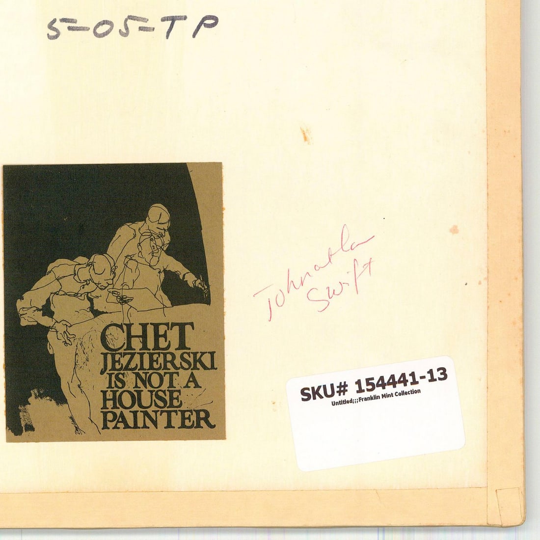 Chet Jezierski (PA,20/21C) graphite painting - 9