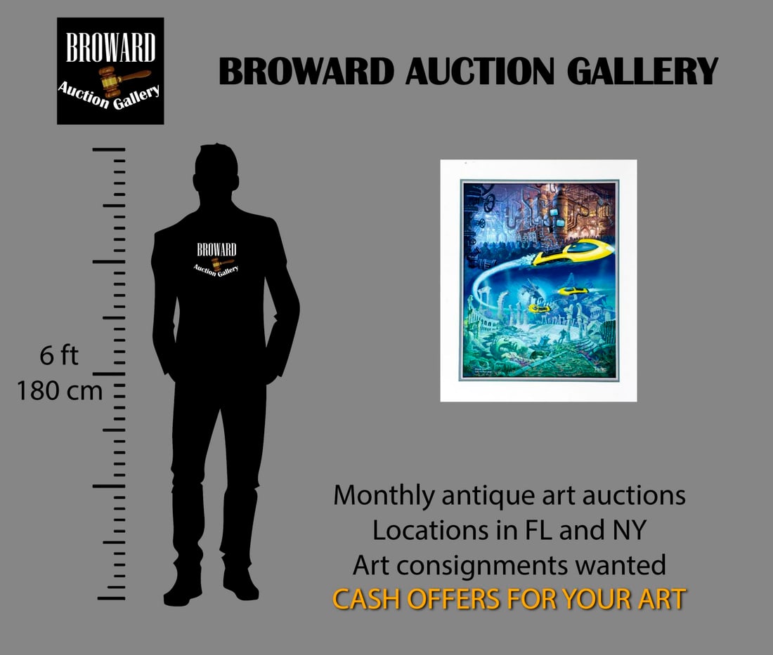 Reggie Stanton (US,20/21C) gouache painting - 2