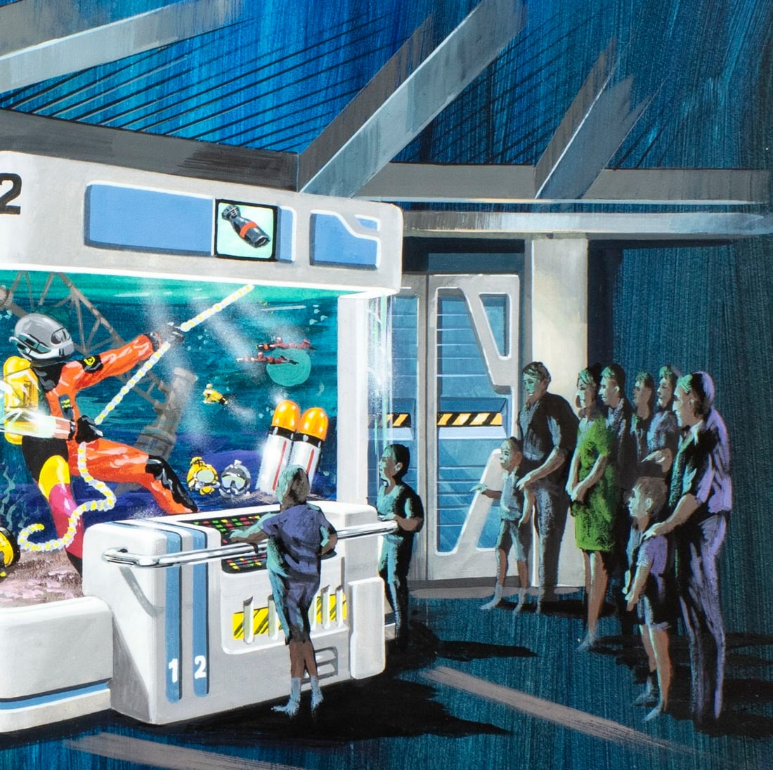 Reggie Stanton (US,20/21C) gouache painting - 7