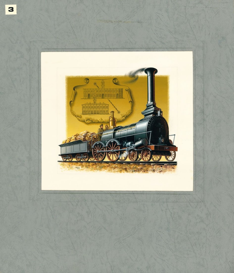 N Kolesnikov (Russia,20C) gouache painting - 3