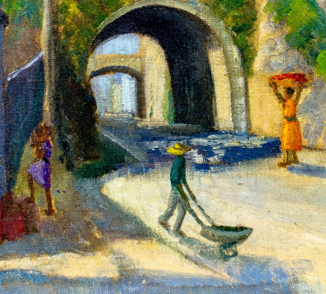 Hildegarde Hamilton (FL,VA,1898-1970) oil painting - 6