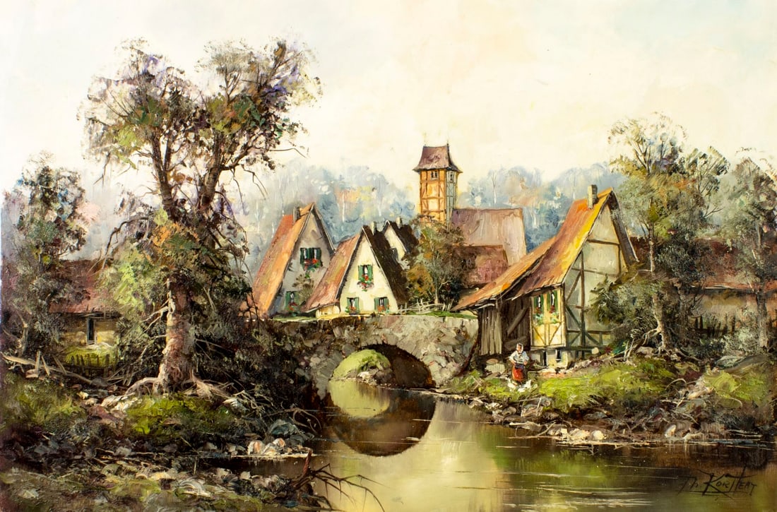 Th Kortten (German,20C) oil painting (1 of 13)