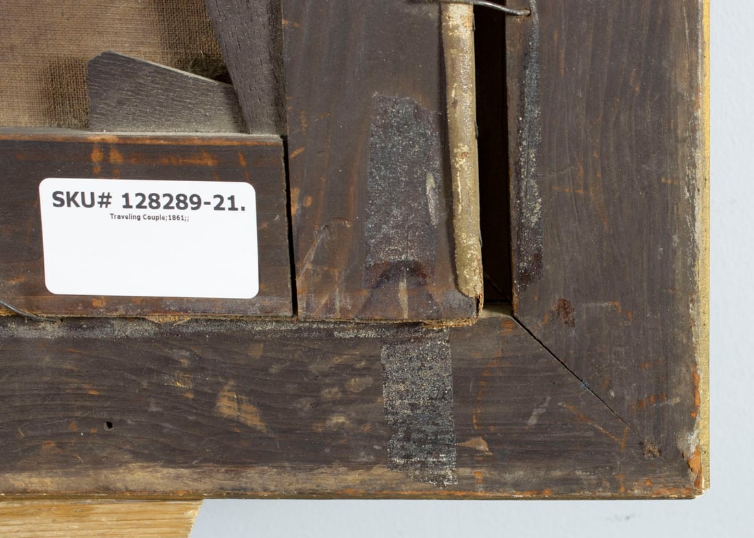 Antique 19C European oil painting signed - 11