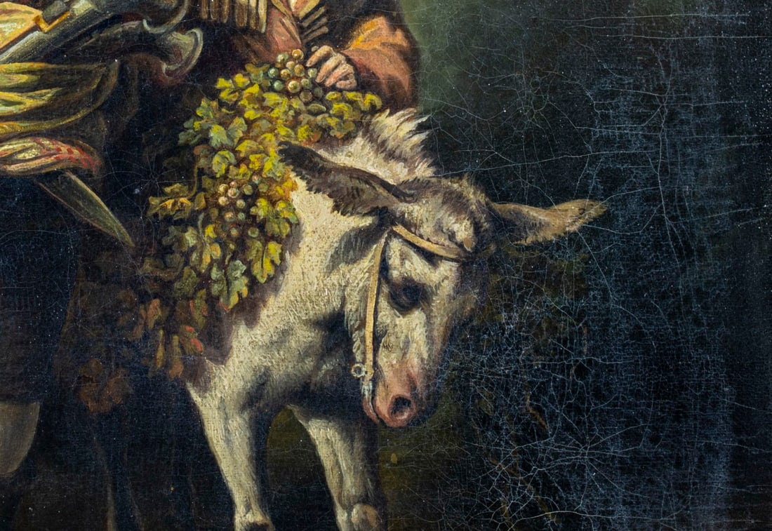 Antique 19C European oil painting signed - 7