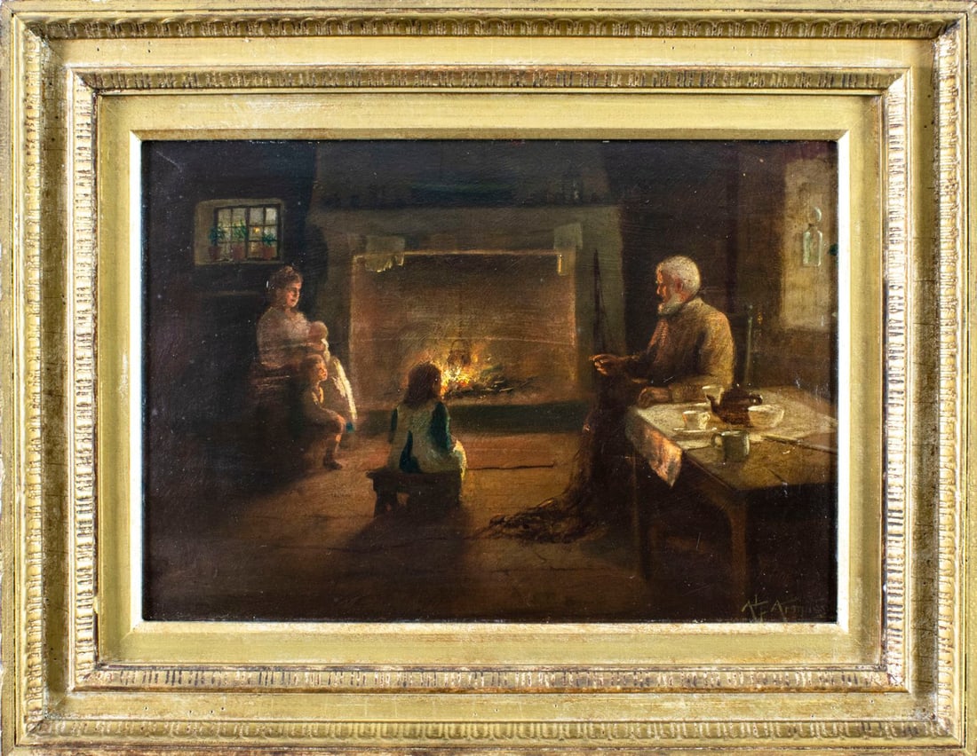 Alfred Armitage (UK,1860-1931) oil painting antique - 3
