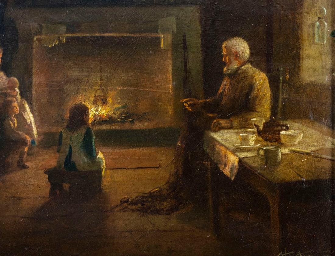 Alfred Armitage (UK,1860-1931) oil painting antique - 5