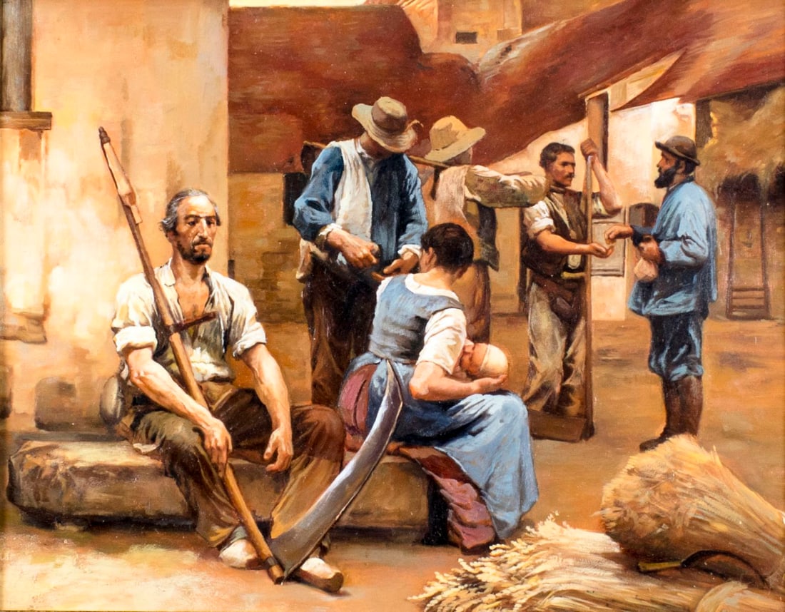 Vintage 20C American oil painting (1 of 11)