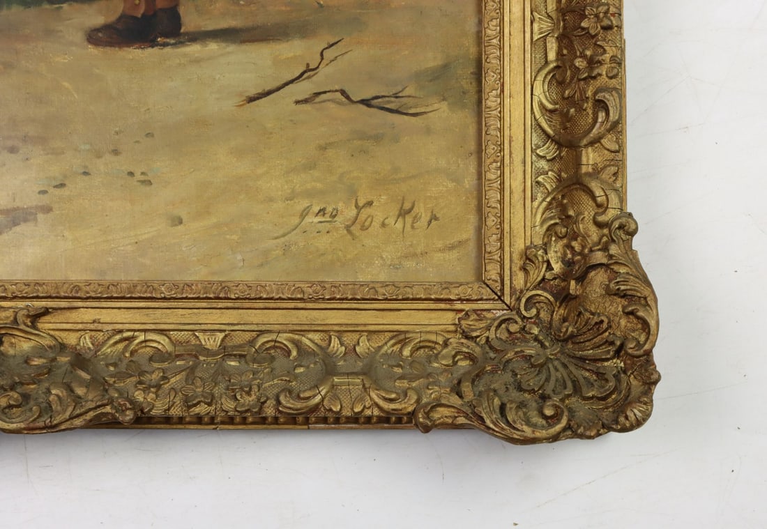 John Locker (UK,fl.1862-1872) oil painting antique - 11