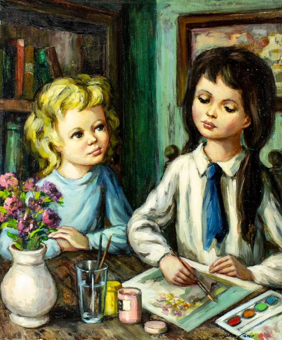 Jose Buigas (Spain,1927-?) oil painting (1 of 13)