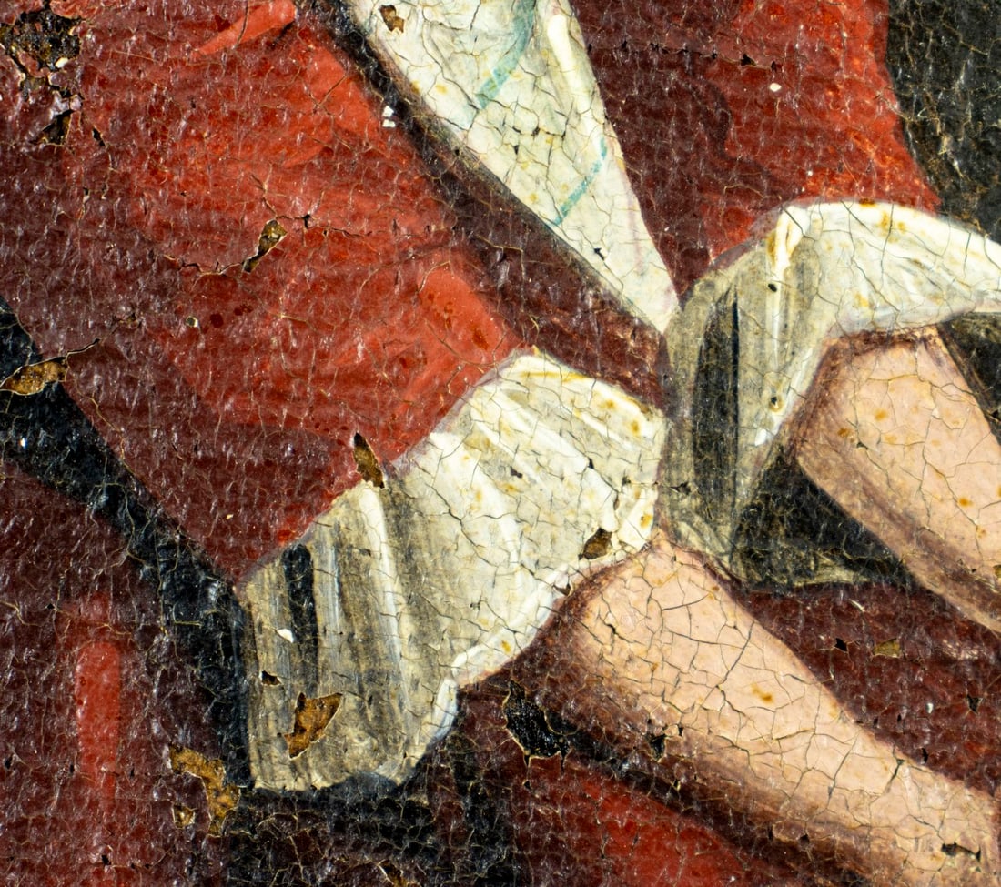 Antique 19C European oil painting - 7