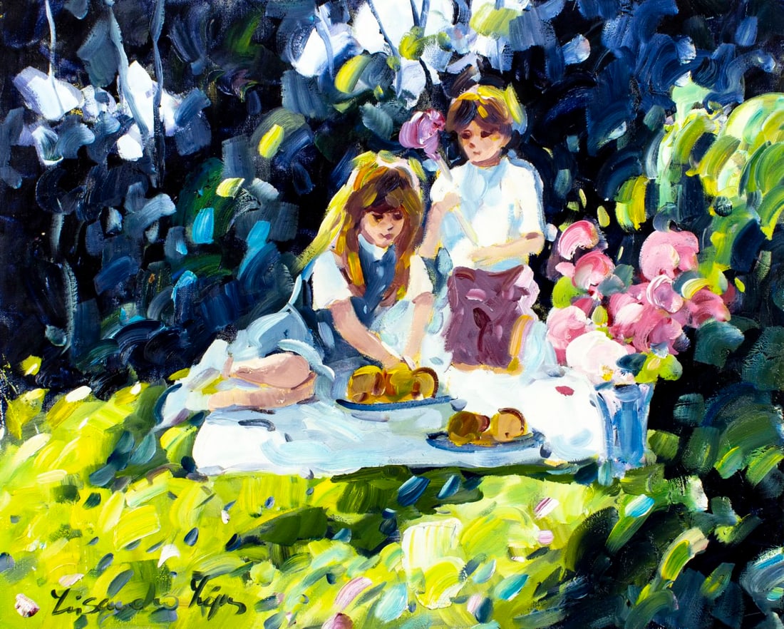 Lisandro Baylon (Argentina,US,1951-?) oil painting (1 of 13)