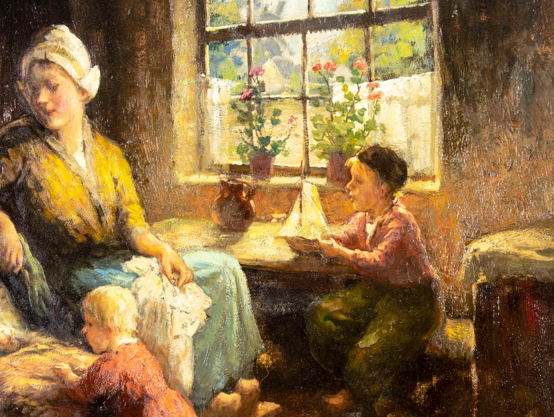 F G Grust (Dutch,1889-?) oil painting - 4