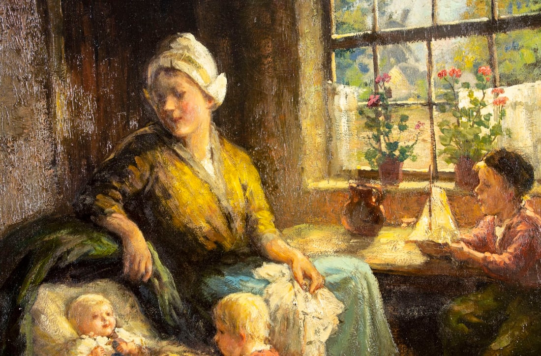 F G Grust (Dutch,1889-?) oil painting - 6