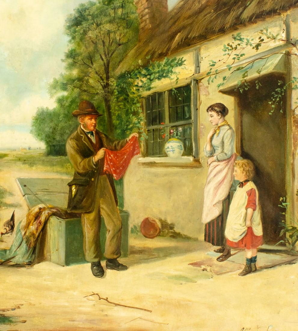 John Locker (UK,fl.1862-1872) oil painting antique - 5