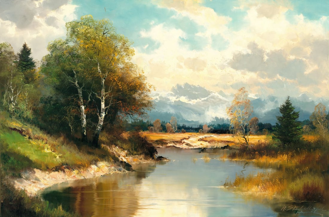 Helmut Stadelhofer (German,1914-1979) oil painting (1 of 11)