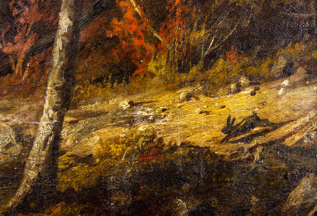 ATTR Julian Rix (CA,VT,1850-1903) oil painting antique - 8