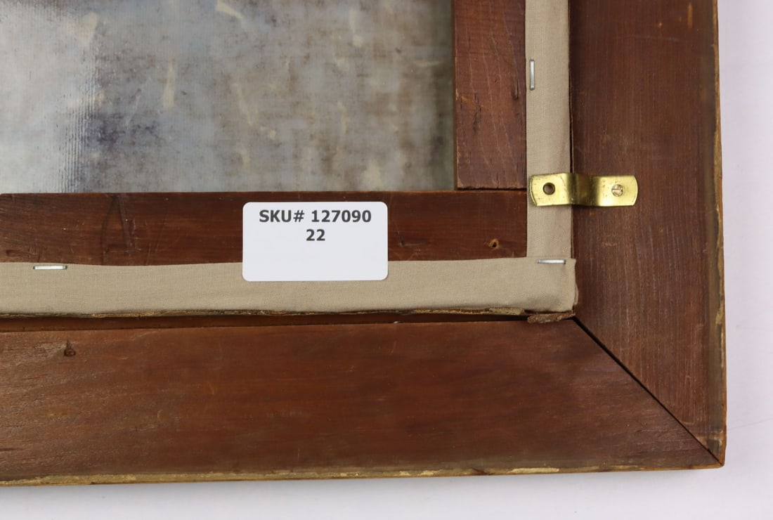 Antique 19C American oil painting - 11