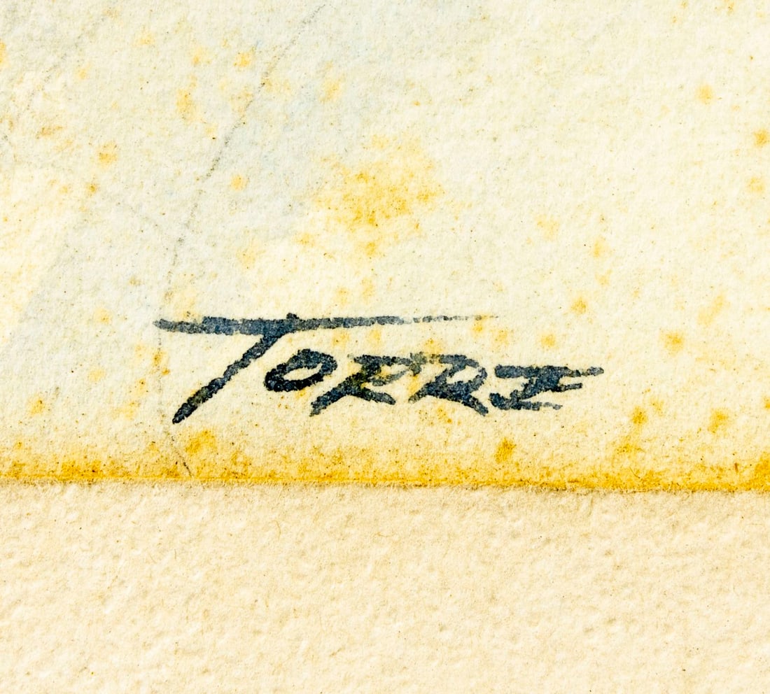 Joseph A Torre (NJ,mid 20C) watercolor painting - 4