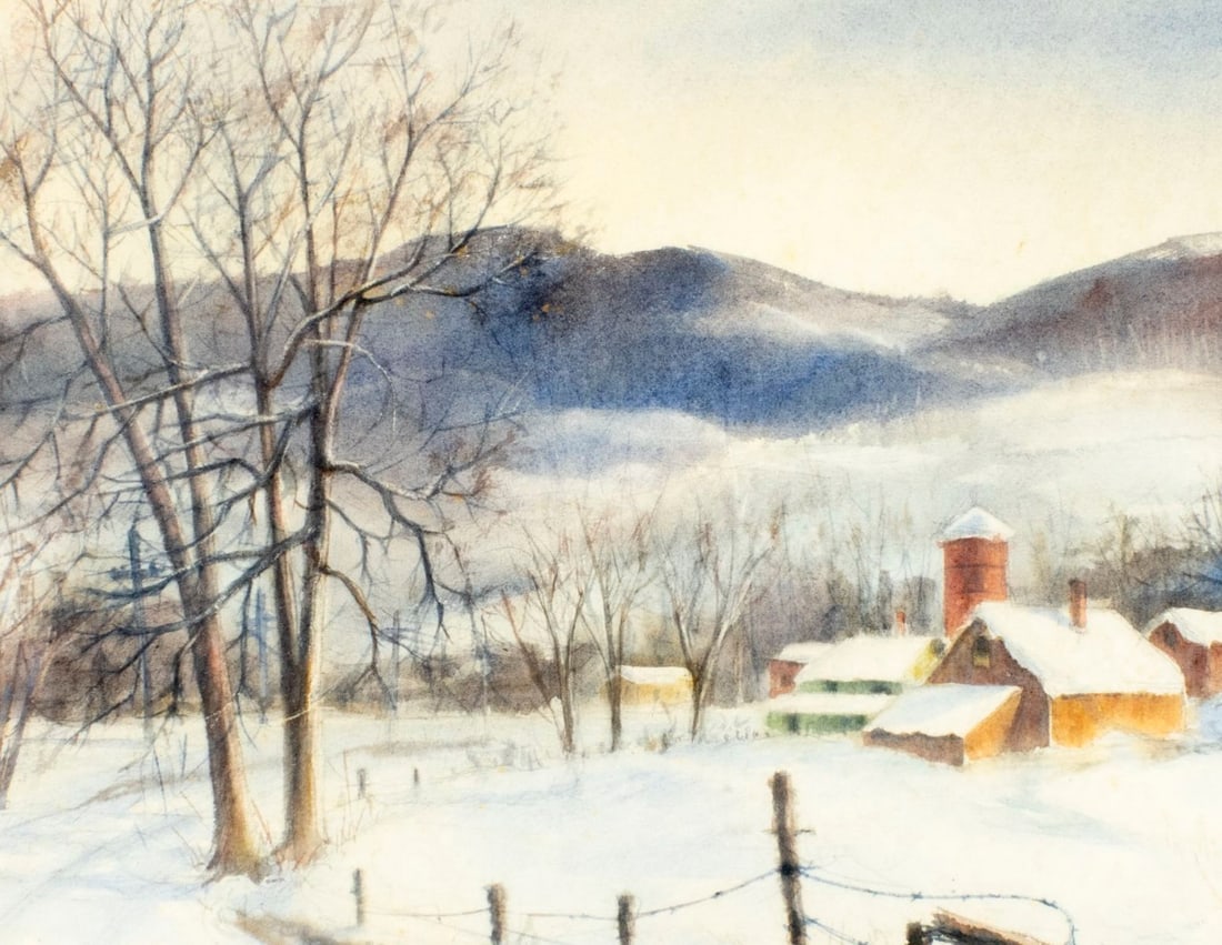 Joseph A Torre (NJ,mid 20C) watercolor painting - 5