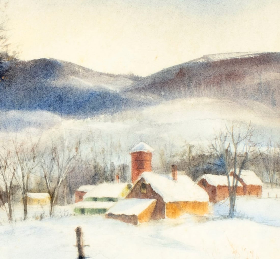 Joseph A Torre (NJ,mid 20C) watercolor painting - 7