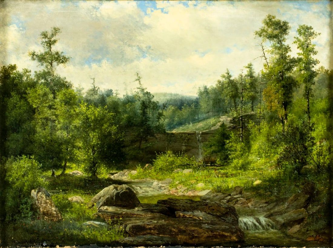 Charles Harry Eaton (MI,IL,1850-1901) oil painting antique (1 of 12)