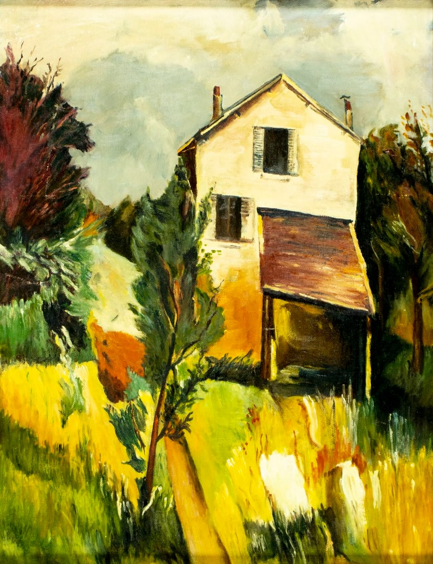 Vintage mid 20C American oil painting (1 of 11)