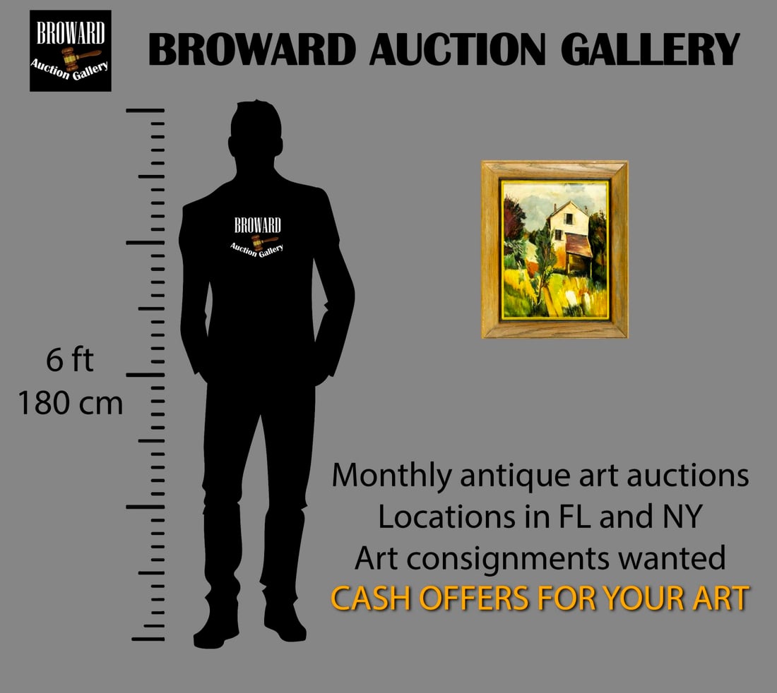 Vintage mid 20C American oil painting - 2