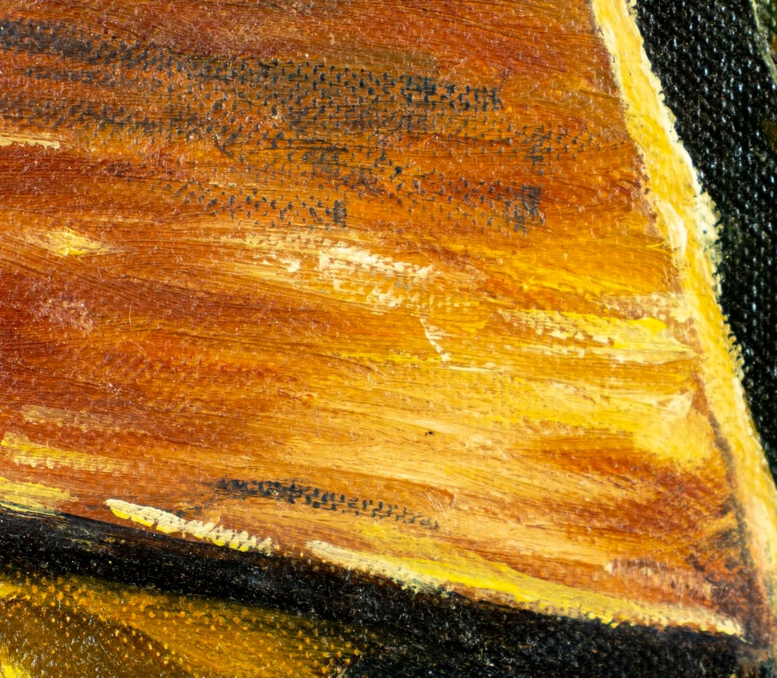 Vintage mid 20C American oil painting - 7