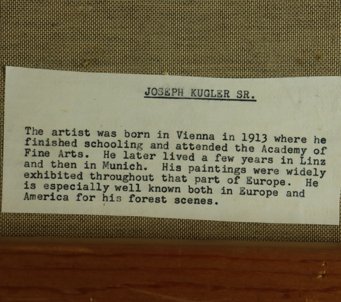 Josef Kugler (Germany,Austria,1913-2011) oil painting - 13