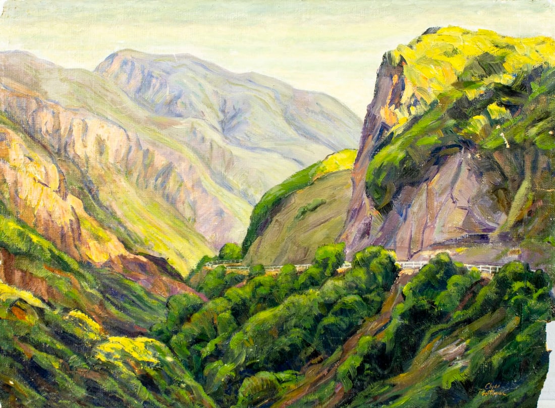 Clyde E Prettyman (OH,AZ,CA,1886-?) oil painting (1 of 12)