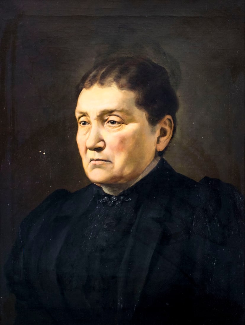 Antique early 20C American oil painting (1 of 12)