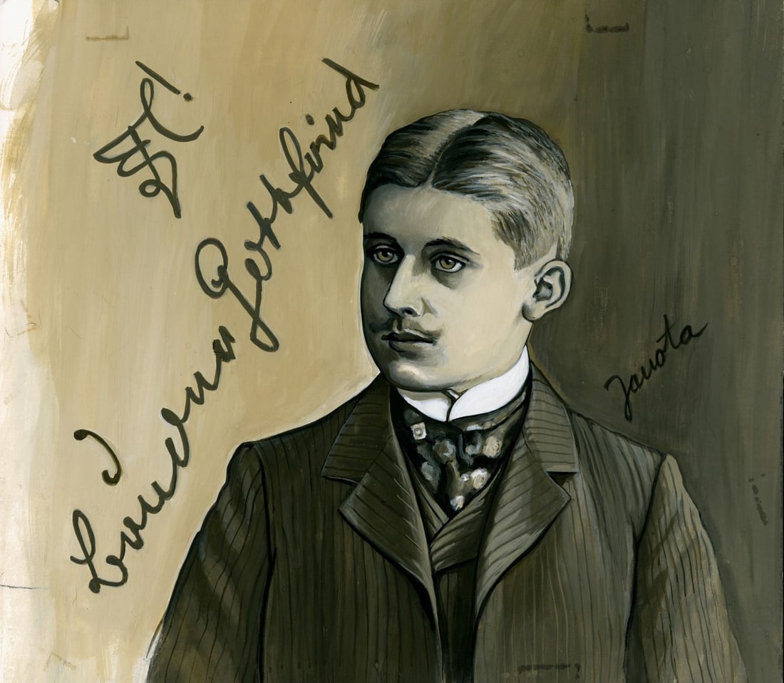 Elisabeth von Janota-Browsky (German,20C) gouache painting (1 of 12)